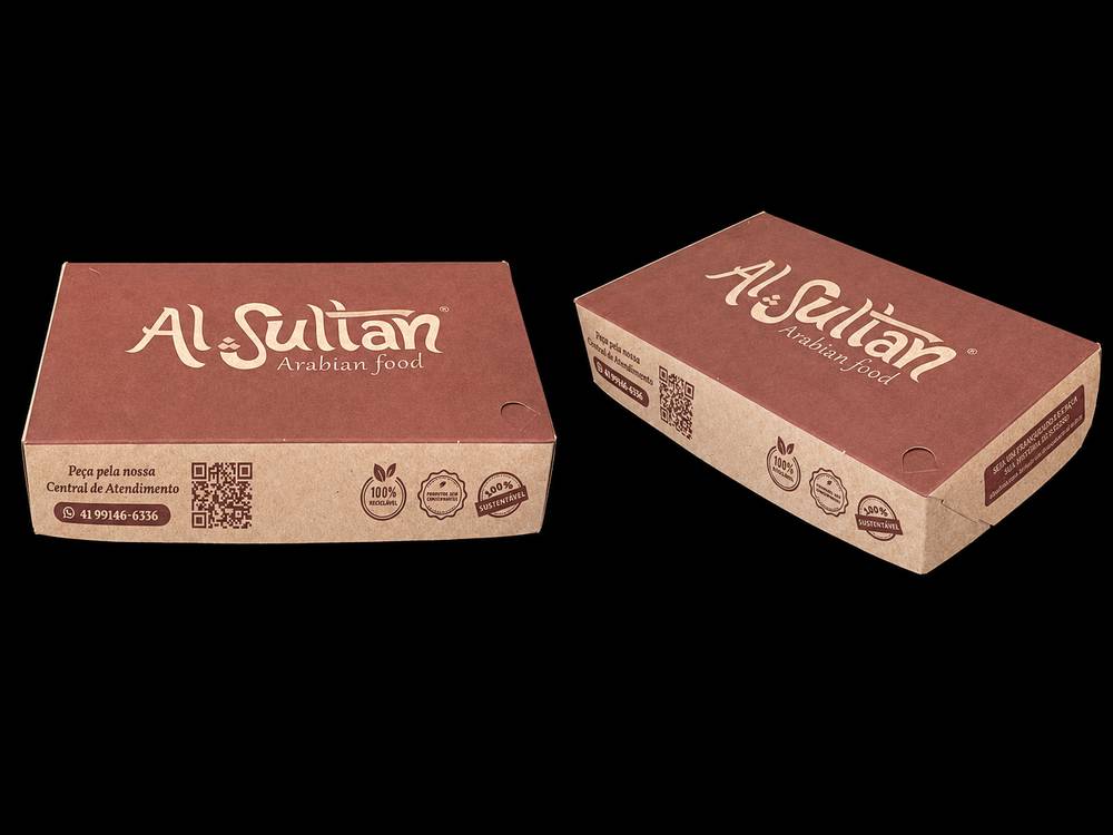 Caixa delivery para esfiha — Al Sultan